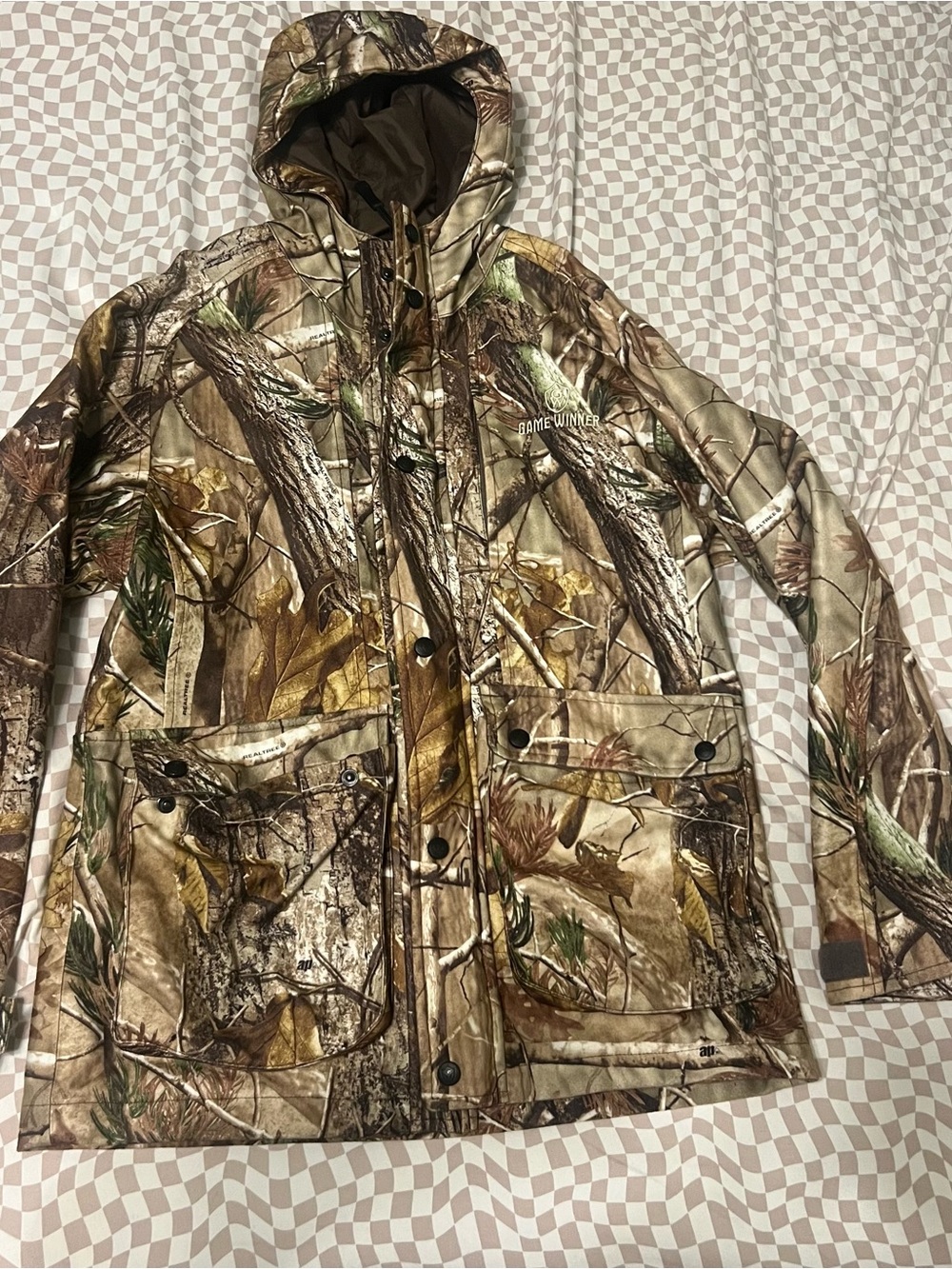 Game Winner Realtree Camo Hooded Hunting Waterproof Jacket